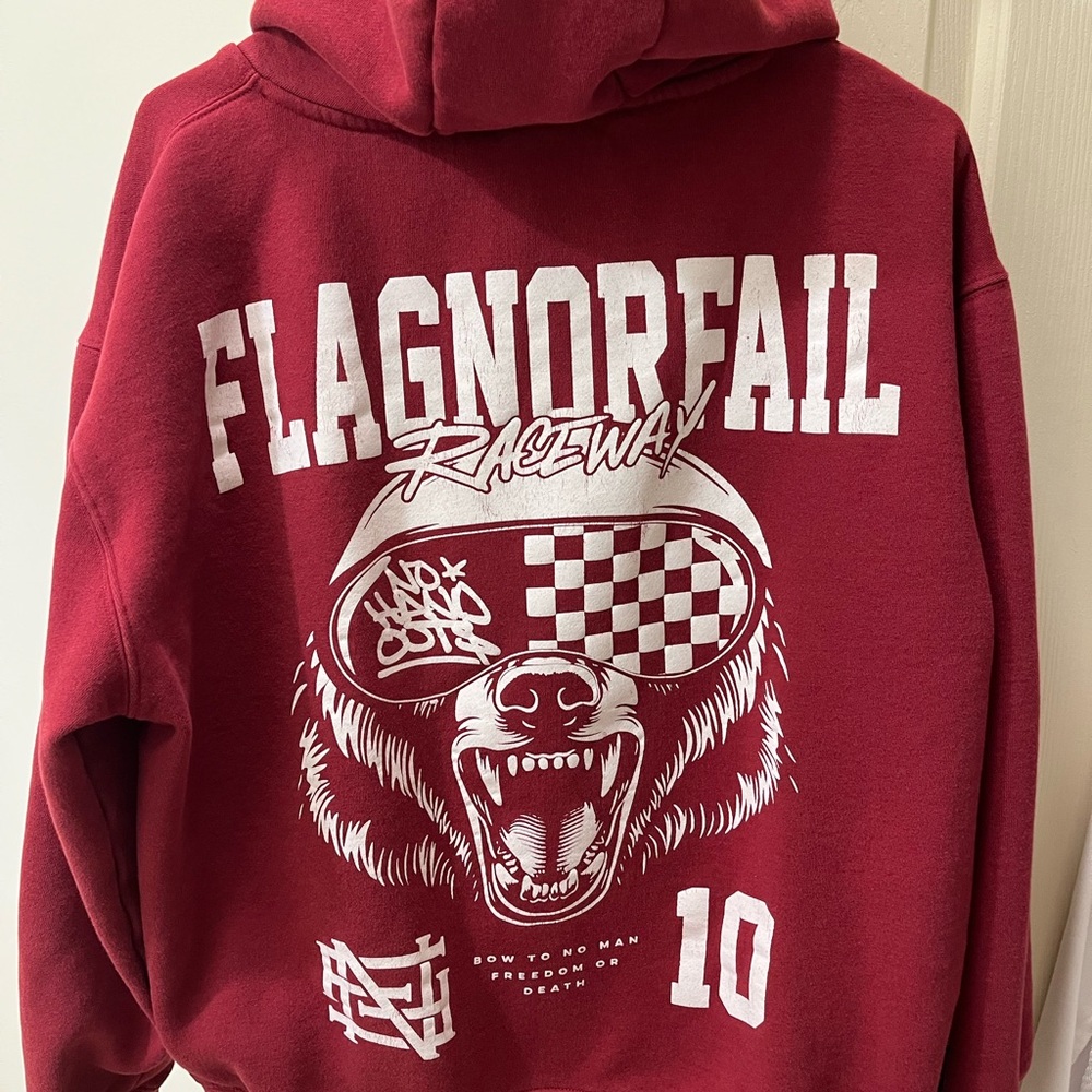 Flag Nor Fail Red Hoodie